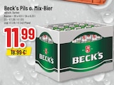Pils o. Mix-Bier im Angebot bei Trinkgut in Kerpen Pils o. Mix-Bier Angebote von Beck's bei Trinkgut Kerpen für 11,99 €