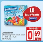 Eistee Pfirsich-Geschmack von Durstlöscher für 0,69 € bei EDEKA im Angebot Eistee Pfirsich-Geschmack von Durstlöscher im aktuellen EDEKA Prospekt