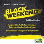 Holz Possling Prospekt für Werneuchen mit 1 Seiten Holz Possling Prospekt für Werneuchen: "BLACK WEEKEND", 1 Seiten, 27.11.2020 - 28.11.2020