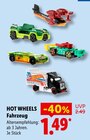 Fahrzeug im Lidl Prospekt Fahrzeug von HOT WHEELS im aktuellen Lidl Prospekt für 1,49 €