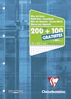 Clairefontaine - Bloc de cours - A4 - 300 pages - petits carreaux (5x5 mm) - perforé - Clairefontaine dans le catalogue Bureau Vallée