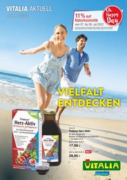 VITALIA Reformhaus Prospekt für Bremen mit 8 Seiten VITALIA Reformhaus Prospekt für Bremen: "VIELFALT ENTDECKEN", 8 Seiten, 01.07.2022 - 31.07.2022