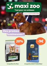 Catalogue Maxi Zoo "Des promos lumineuses !" à Saint-Étienne et alentours, 1 page, 02/10/2024 - 09/10/2024