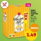 Weizenmehl Type 405 von PENNY für 1,49 € bei Penny-Markt im Angebot Weizenmehl Type 405 von PENNY im aktuellen Penny-Markt Prospekt