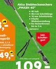 Akku Stabheckenschere PMASH 40 im aktuellen Globus-Baumarkt Prospekt