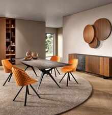 Mobilier de France Vandœuvre-lès-Nancy - Table 4 pieds PIANA Promo Table 4 pieds PIANA dans le catalogue Mobilier de France "Les rendez-vous du style" à Vandœuvre-lès-Nancy