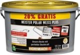 Wandfarbe „Meister Polarweiß Plus“ von Hornbach für 52,95 € bei Hornbach im Angebot Wandfarbe „Meister Polarweiß Plus“ von Hornbach im aktuellen Hornbach Prospekt