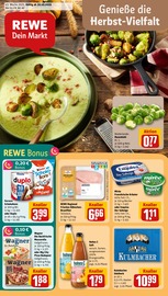 REWE Supermarkt Prospekt der aktuellen Woche mit 28 Seiten, gültig von 20.10.2025 bis 25.10.2025, in Erbendorf und Umgebung Aktueller REWE Supermarkt Prospekt in Erbendorf und Umgebung, "Dein Markt" mit 28 Seiten, 20.10.2025 - 25.10.2025