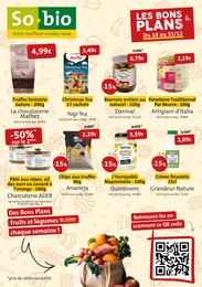 Catalogue So.bio "Les bons plans So.bio", 1 page, 18/12/2023 - 31/12/2023 Prospectus So.bio "Les bons plans So.bio", 1 page, 18/12/2023 - 31/12/2023