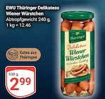 Delikatess Wiener Würstchen Angebote von Thüringer bei GLOBUS Leipzig für 2,99 €