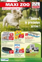 Catalogue Maxi Zoo à Goyrans, avec 12 pages Prospectus Maxi Zoo à Goyrans, "Dehors, le printemps arrive ! ", 12 pages, 03/03/2021 - 13/03/2021
