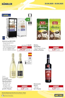 Melitta im METRO Prospekt "Wochenangebote Händler + Monats-Mix August" mit 28 Seiten (Chemnitz)