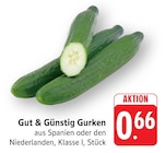 EDEKA - Gurken Angebot im Prospekt Gurken bei EDEKA im Prospekt "" für 0,66 €