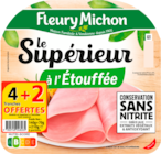 JAMBON LE SUPÉRIEUR À L'ÉTOUFFÉE FLEURY MICHON - FLEURY MICHON - Auchan Hypermarché JAMBON LE SUPÉRIEUR À L'ÉTOUFFÉE FLEURY MICHON - FLEURY MICHON à 2,69 € dans le catalogue Auchan Hypermarché