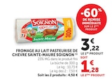 Promo Fromage au lait pasteurisé de chèvre Sainte-Maure à 1,28 € dans le catalogue Hyper U à Biache-Saint-Vaast