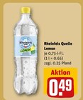 Lemon im Angebot bei REWE in Wetzlar Lemon Angebote von Rheinfels Quelle bei REWE Wetzlar für 0,49 €