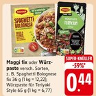 Maggi fix oder Würzpaste Angebote von Maggi bei E center Göppingen für 0,44 €