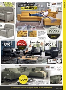 Sofa im BRAUN Möbel-Center Prospekt "CA$HBACK WOCHEN" mit 20 Seiten (Reutlingen)