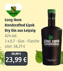 Handcrafted Lipsk Dry Gin aus Leipzig im Angebot bei GetränkeLand Mayer in Pirna Handcrafted Lipsk Dry Gin aus Leipzig Angebote von Long Horn bei GetränkeLand Mayer Pirna für 23,99 €