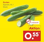 Gurken im Netto Marken-Discount Prospekt Gurken von im aktuellen Netto Marken-Discount Prospekt für 0,55 €