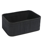 Paniere de rangement bambou noir en promo chez B&M Champigny-sur-Marne à 7,99 €