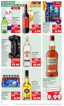 Whiskey im Kaufland Prospekt "Aktuelle Angebote" mit 56 Seiten (Halle (Saale))