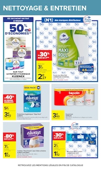 Promotion Mouchoirs dans le prospectus Carrefour, valable du 11/08/2026 au 24/08/2026 Promo Mouchoirs dans le catalogue Carrefour du moment à la page 40