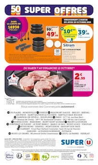 Promotion Table Cuisine dans le prospectus Super U, valable du 07/10/2025 au 19/10/2025 Promo Table Cuisine dans le catalogue Super U du moment à la page 32