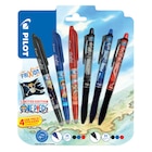 6 rollers Frixion One Piece - PILOT en promo chez Carrefour Joué-lès-Tours à 8,95 €