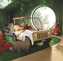 Gautier Mazeley - Lit voiture pour couchage 90 x 200 cm Promo Lit voiture pour couchage 90 x 200 cm dans le catalogue Gautier "Anniversaire historique" à Mazeley