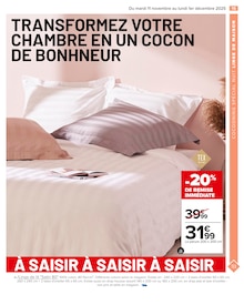 Promotion Lit dans le prospectus Carrefour, valable du 11/11/2025 au 01/12/2025 Promo Lit dans le catalogue Carrefour du moment à la page 17