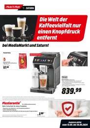 Kaffeeautomat Angebot im aktuellen MediaMarkt Saturn Prospekt auf Seite 1