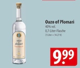 Ouzo of Plomari Angebote bei famila Nordost Kiel für 9,99 €