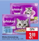 Katzennahrung im Angebot bei Marktkauf in Filderstadt Katzennahrung Angebote von Whiskas bei Marktkauf Filderstadt für 3,99 €