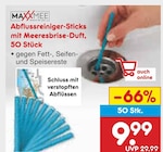 Abflussreiniger-Sticks mit Meeresbrise-Duft im Angebot bei Netto Marken-Discount in Pulheim Abflussreiniger-Sticks mit Meeresbrise-Duft Angebote von Maxxmee bei Netto Marken-Discount Pulheim für 9,99 €