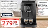 Vollautomat ECAM 12.121.B von DeLonghi für 279,00 € bei GLOBUS im Angebot Vollautomat ECAM 12.121.B von DeLonghi im aktuellen GLOBUS Prospekt