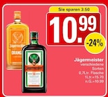 Jägermeister im Angebot bei WEZ in Minden Jägermeister Angebote bei WEZ Minden für 10,99 €