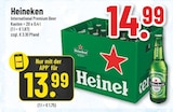 International Premium Beer von Heineken für 13,99 € bei Trinkgut im Angebot International Premium Beer von Heineken im aktuellen Trinkgut Prospekt
