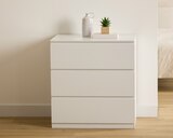 Commode Dolo 3 tiroirs - Maxi Bazar à Aulnay-sous-Bois Commode Dolo 3 tiroirs en promo chez Maxi Bazar Aulnay-sous-Bois à 79,99 €