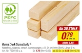 Konstruktionsholz bei toom Baumarkt im Meißen Prospekt für 1,58 €