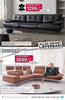 Ecksofa im Kabs Prospekt "GROSSE LAGERRÄUMUNG BEI KABS!" mit 30 Seiten (Hamburg)