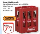 Coca-Cola Limonade im Angebot bei GLOBUS in Bad Kreuznach Coca-Cola Limonade Angebote bei GLOBUS Bad Kreuznach für 7,77 €
