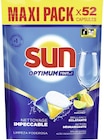 Tablettes lave vaisselle citron Optimum * - SUN en promo chez Géant Casino Bastia à 7,90 €
