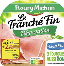 Géant Casino Orange - Jambon Le Tranché Fin Dégustation - 25% de Sel Promo Jambon Le Tranché Fin Dégustation - 25% de Sel dans le catalogue Géant Casino "Le mois Casinomania" à Orange