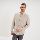 Chemise manches longues coton beige homme à 12,99 € dans le catalogue La Halle