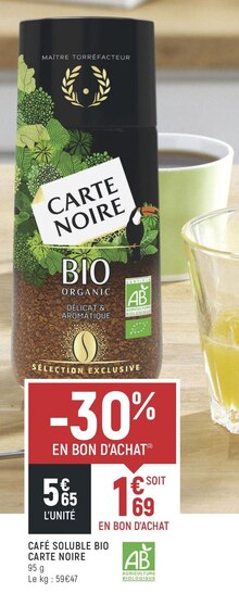 Casino Shop Bordeaux - Café soluble bio Promo Café soluble bio Casino Shop Bordeaux dans le catalogue "# prêts pour un matin bio ?"