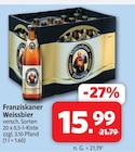Weissbier im Angebot bei Markant Nordwest in Westerstede Weissbier Angebote von Franziskaner bei Markant Nordwest Westerstede für 15,99 €