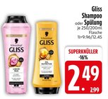 Gliss Shampoo oder Spülung von Schwarzkopf Gliss im aktuellen EDEKA Prospekt für 2,49 €