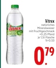 natürliches Mineralwasser mit Fruchtgeschmack von Vitrex im aktuellen EDEKA Prospekt für 0,79 €