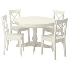 Tisch und 4 Stühle weiß/weiß von INGATORP / INGOLF für 528,96 € bei IKEA im Angebot Tisch und 4 Stühle weiß/weiß von INGATORP / INGOLF im aktuellen IKEA Prospekt
